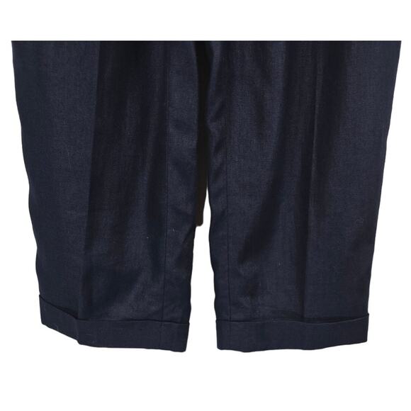 Lauren Ralph Lauren 100% Linen Navy Women's Dress Pants 10P NWT MSRP $129 - Picture 2 of 7
